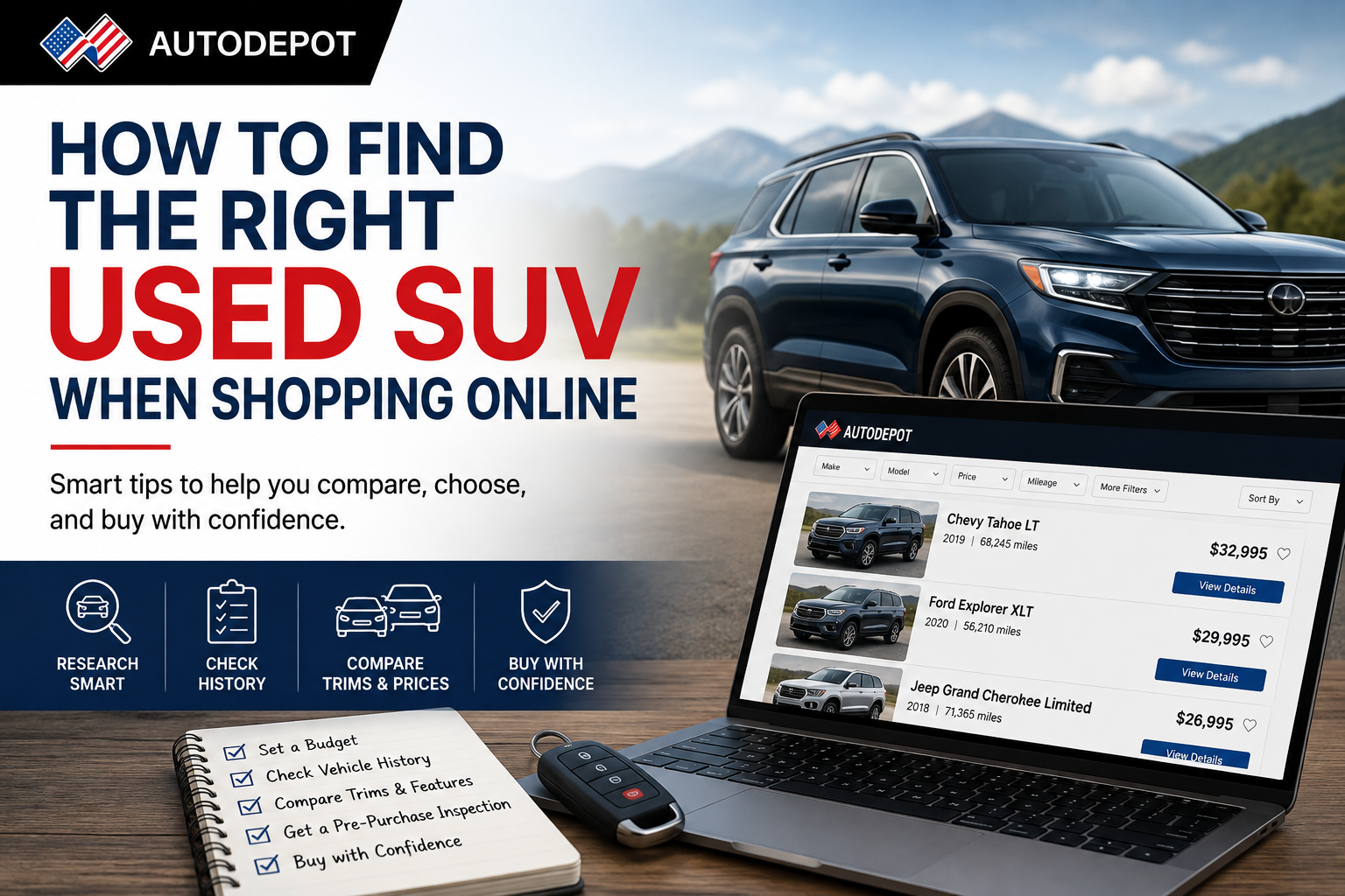 How to Find the Right Used SUV When Shopping Online
